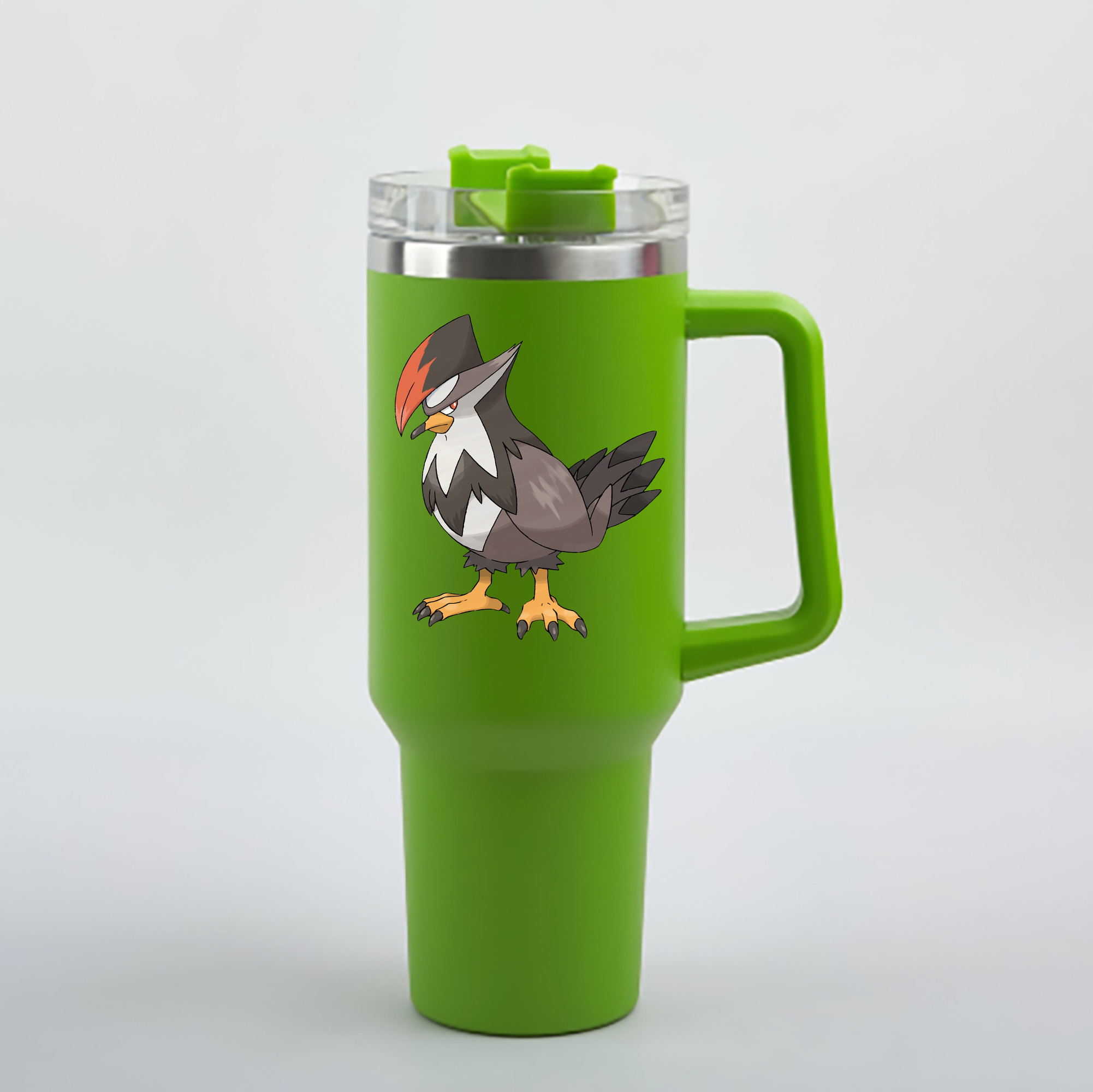 （画像用） ポケットモンスター Pokémon 1200mL車用タンブラー - クリスタルステッカー（プラスチックストロー付き）
